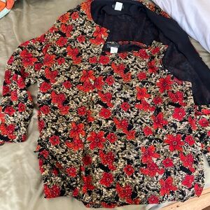 Two piece top and jacket